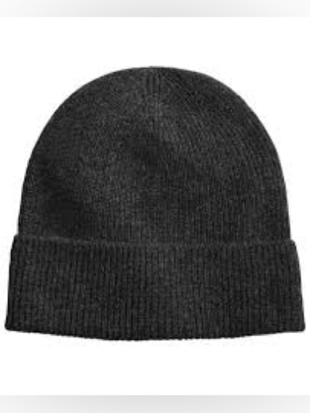 Quince Mongolian Cashmere Beanie Charcoal Gray Knit Unisex M/L